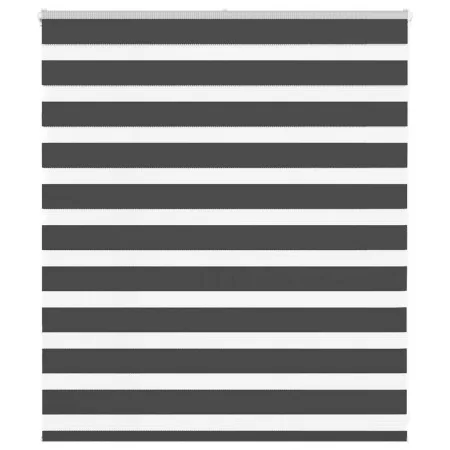 Estor cebra negro 125x100 cm tejido ancho 120,9 cm poliéster de , Persianas y estores - Ref: Foro24-4014214, Precio: 22,75 €,...