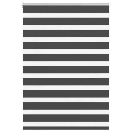 Estor cebra negro 110x150 cm tejido ancho 105,9 cm poliéster de , Persianas y estores - Ref: Foro24-4014237, Precio: 27,64 €,...