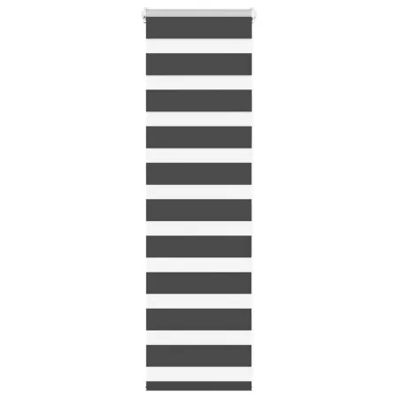 Estor cebra negro 55x100 cm tejido ancho 50,9 cm poliéster by , Blinds and blinds - Ref: Foro24-4014200, Price: 17,58 €, Disc...