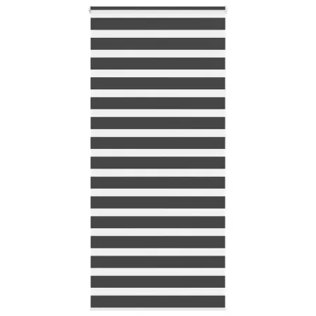 Estor cebra negro 110x230 cm tejido ancho 105,9 cm poliéster by , Blinds and blinds - Ref: Foro24-4014289, Price: 24,94 €, Di...