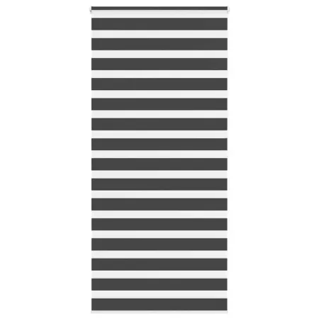 Estor cebra negro 110x200 cm tejido ancho 105,9 cm poliéster by , Blinds and blinds - Ref: Foro24-4014263, Price: 34,27 €, Di...