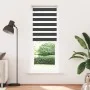 Estor cebra negro 75x200 cm tejido ancho 70,9 cm poliéster by , Blinds and blinds - Ref: Foro24-4014256, Price: 27,09 €, Disc...