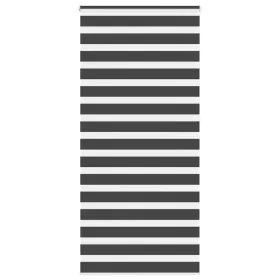Estor cebra negro 100x200 cm tejido ancho 95,9 cm poliéster by , Blinds and blinds - Ref: Foro24-4014261, Price: 32,56 €, Dis...
