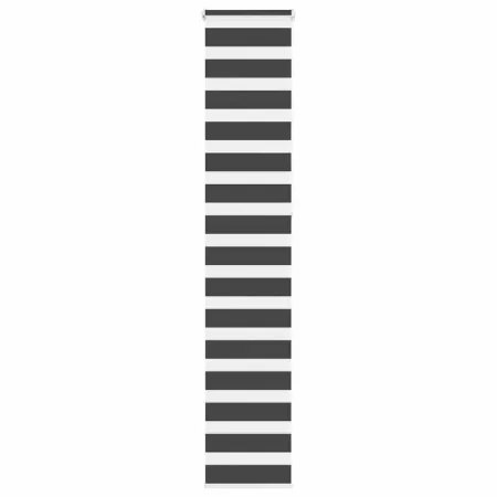 Estor cebra negro 40x230 cm tejido ancho 35,9 cm poliéster | Tu tienda online para hogar, jardín y más Foro24.es