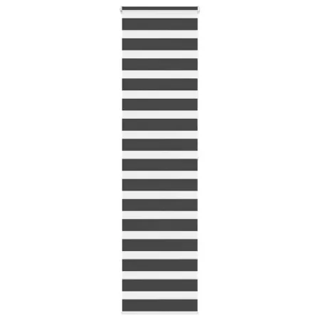 Estor cebra negro 65x200 cm tejido ancho 60,9 cm poliéster by , Blinds and blinds - Ref: Foro24-4014254, Price: 24,05 €, Disc...