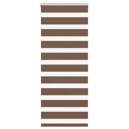 Estor cebra marrón 60x100 cm tejido ancho 55,9 cm poliéster by , Blinds and blinds - Ref: Foro24-4014305, Price: 19,03 €, Dis...