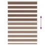 Estor cebra marrón 100x100 cm tejido ancho 95,9 cm poliéster by , Blinds and blinds - Ref: Foro24-4014313, Price: 23,12 €, Di...