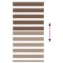 Estor cebra marrón 70x100 cm tejido ancho 65,9 cm poliéster by , Blinds and blinds - Ref: Foro24-4014307, Price: 20,17 €, Dis...