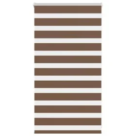 Estor cebra marrón 90x100 cm tejido ancho 85,9 cm poliéster by , Blinds and blinds - Ref: Foro24-4014311, Price: 17,99 €, Dis...