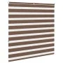 Estor cebra marrón 140x150 cm tejido ancho 135,9 cm poliéster de , Persianas y estores - Ref: Foro24-4014347, Precio: 33,53 €...