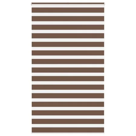 Estor cebra marrón 125x200 cm tejido ancho 120,9 cm poliéster | Tu tienda online para hogar, jardín y más Foro24.es