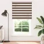 Estor cebra marrón 125x200 cm tejido ancho 120,9 cm poliéster | Tu tienda online para hogar, jardín y más Foro24.es