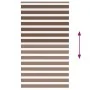 Estor cebra marrón 125x200 cm tejido ancho 120,9 cm poliéster | Tu tienda online para hogar, jardín y más Foro24.es