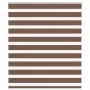 Estor cebra marrón 130x150 cm tejido ancho 125,9 cm poliéster de , Persianas y estores - Ref: Foro24-4014345, Precio: 30,23 €...