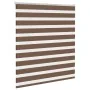 Estor cebra marrón 130x150 cm tejido ancho 125,9 cm poliéster de , Persianas y estores - Ref: Foro24-4014345, Precio: 30,23 €...