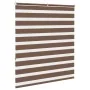 Estor cebra marrón 130x150 cm tejido ancho 125,9 cm poliéster de , Persianas y estores - Ref: Foro24-4014345, Precio: 30,23 €...