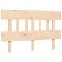 Bed for seniors with solid wood headboard 140x190cm by vidaXL, Beds and slatted bases - Ref: Foro24-3195396, Price: 152,52 €,...