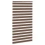 Estor cebra marrón 135x230 cm tejido ancho 130,9 cm poliéster de , Persianas y estores - Ref: Foro24-4014398, Precio: 28,58 €...