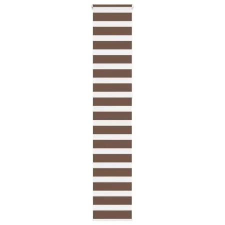 Estor cebra marrón 40x230 cm tejido ancho 35,9 cm poliéster by , Blinds and blinds - Ref: Foro24-4014379, Price: 15,98 €, Dis...