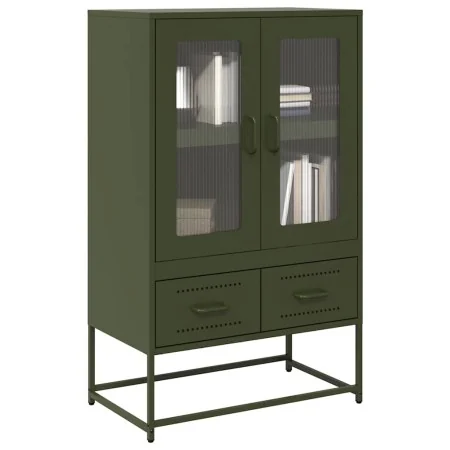 Aparador de acero verde oliva 68x39x111,5 cm de , Aparadores - Ref: Foro24-853366, Precio: 146,16 €, Descuento: %