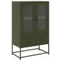 Aparador de acero verde oliva 68x39x111,5 cm de , Aparadores - Ref: Foro24-853366, Precio: 146,16 €, Descuento: %