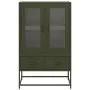 Aparador de acero verde oliva 68x39x111,5 cm de , Aparadores - Ref: Foro24-853366, Precio: 146,16 €, Descuento: %