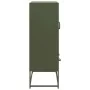 Aparador de acero verde oliva 68x39x111,5 cm de , Aparadores - Ref: Foro24-853366, Precio: 146,16 €, Descuento: %