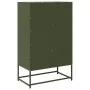 Aparador de acero verde oliva 68x39x111,5 cm de , Aparadores - Ref: Foro24-853366, Precio: 146,16 €, Descuento: %