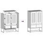 Aparador de acero antracita 68x39x111,5 cm by , Sideboards - Ref: Foro24-853364, Price: 145,96 €, Discount: %