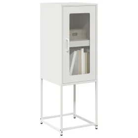 Aparador de acero laminado en frío blanco 36x39x107 cm by , Sideboards - Ref: Foro24-853403, Price: 70,29 €, Discount: %