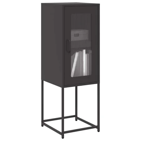 Aparador de acero laminado en frío negro 36x39x107 cm by , Sideboards - Ref: Foro24-853398, Price: 66,94 €, Discount: %