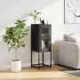 Aparador de acero laminado en frío negro 36x39x107 cm by , Sideboards - Ref: Foro24-853398, Price: 66,94 €, Discount: %