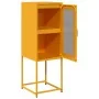 Aparador de acero laminado en frío amarillo 36x39x107 cm by , Sideboards - Ref: Foro24-853401, Price: 70,29 €, Discount: %