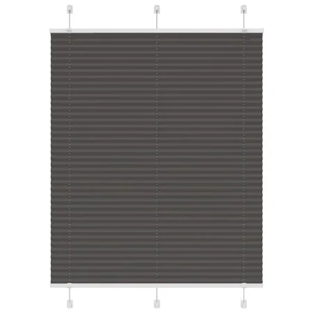 Estor Plisado negro 110x100 cm Tela Ancho 109,4 cm Poliéster by , Blinds and blinds - Ref: Foro24-4015128, Price: 18,73 €, Di...