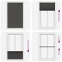 Estor Plisado negro 115x200 cm Tela Ancho 114,4 cm Poliéster by , Blinds and blinds - Ref: Foro24-4015163, Price: 22,54 €, Di...
