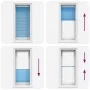 Estor Plisado azul 55x100 cm Tela Ancho 54,4 cm Poliéster by , Blinds and blinds - Ref: Foro24-4015168, Price: 14,65 €, Disco...