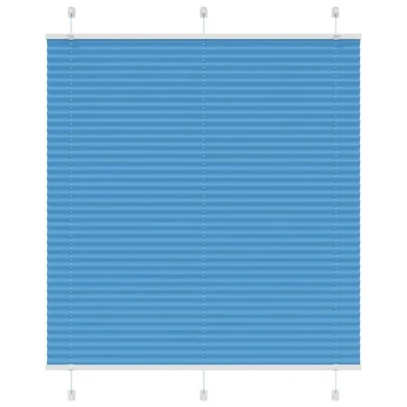 Estor Plisado azul 115x100 cm Tela Ancho 114,4 cm Poliéster by , Blinds and blinds - Ref: Foro24-4015180, Price: 18,97 €, Dis...