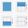 Estor Plisado azul 115x100 cm Tela Ancho 114,4 cm Poliéster by , Blinds and blinds - Ref: Foro24-4015180, Price: 18,97 €, Dis...