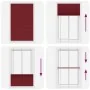 Estor Plisado rojo burdeos 115x200 cm Tela Ancho 114,4 cm by , Blinds and blinds - Ref: Foro24-4015265, Price: 29,43 €, Disco...