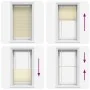Estor Plisado crema 80x150 cm Tela Ancho 79,4 cm Poliéster by , Blinds and blinds - Ref: Foro24-4015292, Price: 18,73 €, Disc...