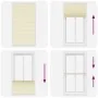 Estor Plisado crema 110x200 cm Tela Ancho 109,4 cm Poliéster by , Blinds and blinds - Ref: Foro24-4015315, Price: 27,14 €, Di...
