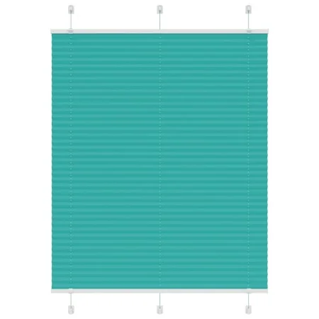 Estor Plisado verde petróleo 110x100 cm Tela Ancho 109,4 cm by , Blinds and blinds - Ref: Foro24-4015383, Price: 18,73 €, Dis...