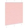 Estor Plisado rosa 120x150 cm Tela Ancho 119,4 cm Poliéster by , Blinds and blinds - Ref: Foro24-4015453, Price: 23,45 €, Dis...