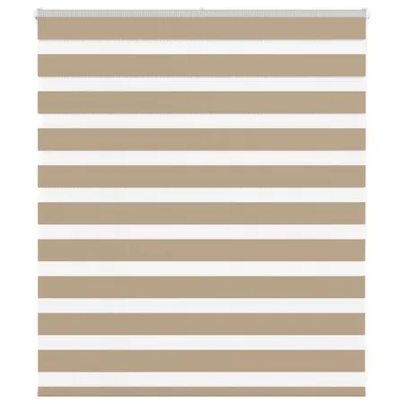 Estor cebra marrón arena tejido ancho 115,9 cm poliéster by , Blinds and blinds - Ref: Foro24-4014525, Price: 27,44 €, Discou...