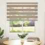 Estor cebra marrón arena tejido ancho 115,9 cm poliéster by , Blinds and blinds - Ref: Foro24-4014525, Price: 27,44 €, Discou...