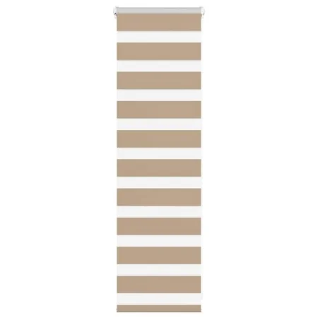 Estor cebra marrón arena tejido ancho 40,9 cm poliéster by , Blinds and blinds - Ref: Foro24-4014510, Price: 17,88 €, Discoun...