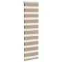 Estor cebra marrón arena tejido ancho 40,9 cm poliéster by , Blinds and blinds - Ref: Foro24-4014510, Price: 17,88 €, Discoun...