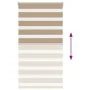 Estor cebra marrón arena tejido ancho 80,9 cm poliéster by , Blinds and blinds - Ref: Foro24-4014544, Price: 23,43 €, Discoun...