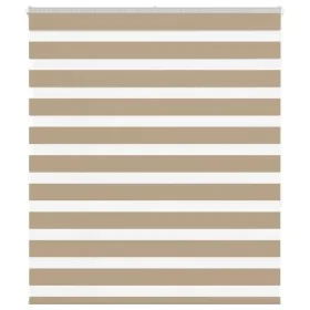 Estor cebra marrón arena tejido ancho 120,9 cm poliéster by , Blinds and blinds - Ref: Foro24-4014552, Price: 29,71 €, Discou...