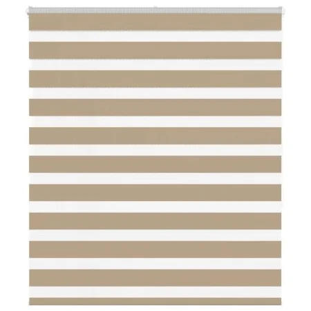 Estor cebra marrón arena tejido ancho 120,9 cm poliéster by , Blinds and blinds - Ref: Foro24-4014552, Price: 29,71 €, Discou...
